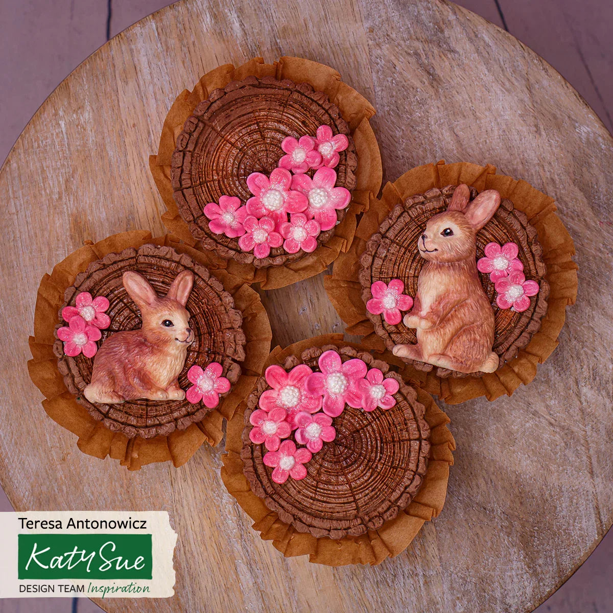 Molde de silicona con flores-4