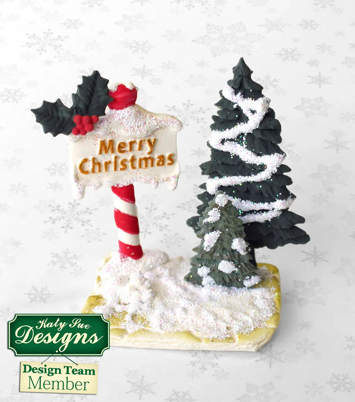 Molde de silicona de carteles navideños-5