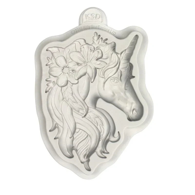 Molde de silicona de unicornio-3