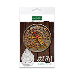 Antique Compass Silicone Mould-1