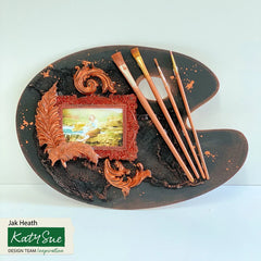 Large Vintage Frame Silicone Mould-7