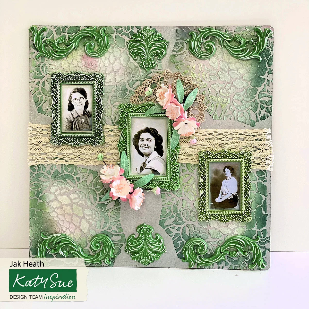 Medium Vintage Frame Silicone Mould-9