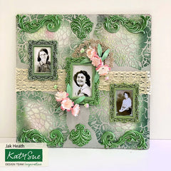 Medium Vintage Frame Silicone Mould-9