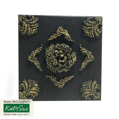 Rococo Corners & Crest Silicone Mould-5