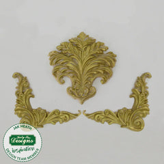 Rococo Corners & Crest Silicone Mould-3