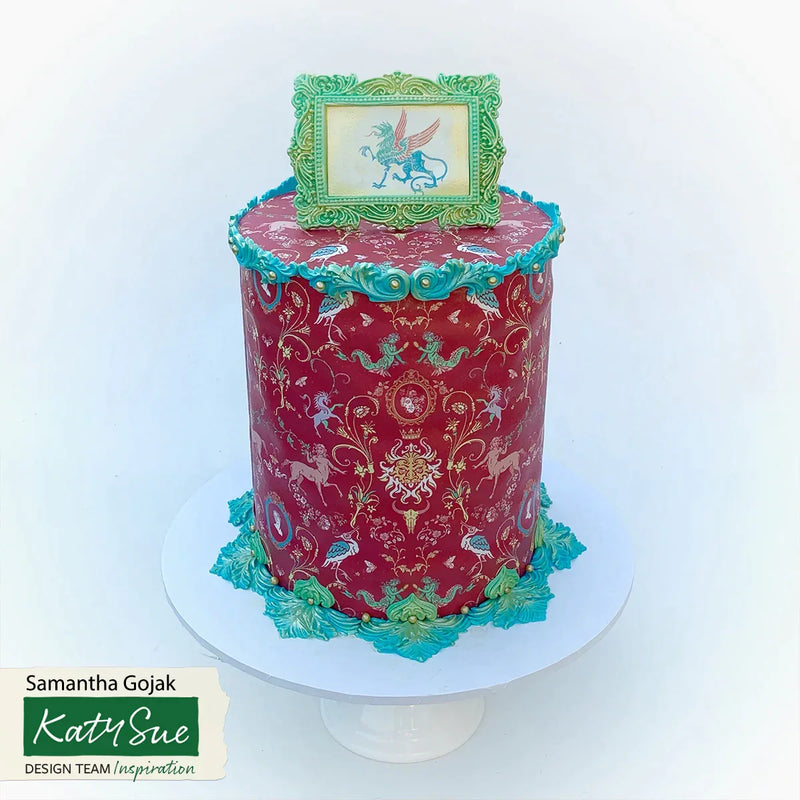 Rococo Corners & Crest Silicone Mould-6