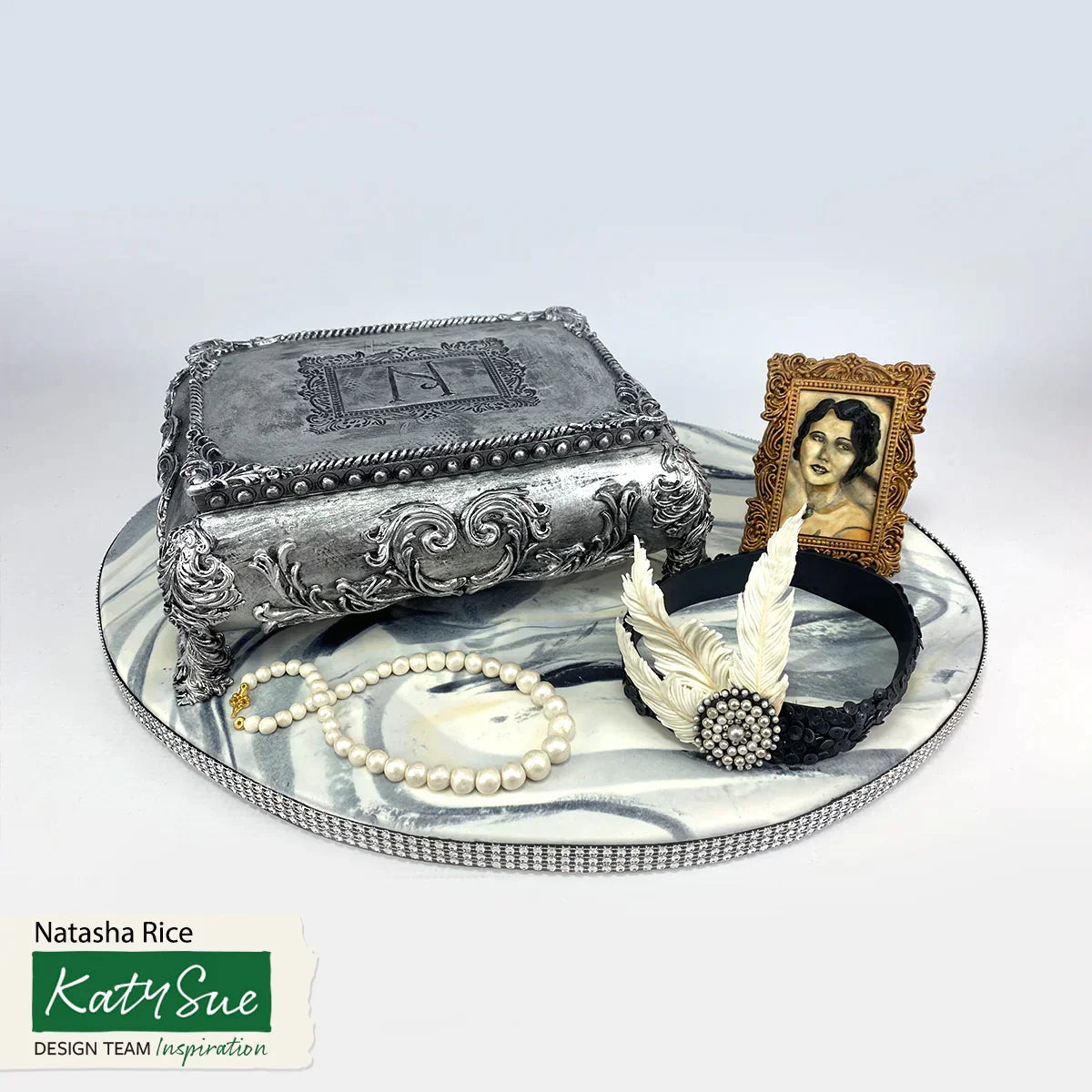 Rococo Corners & Crest Silicone Mould-7