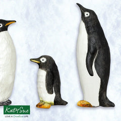 Molde de silicona de familia de pingüinos-5