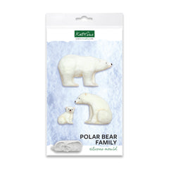 Polar Bear Family Silicone Mould-1