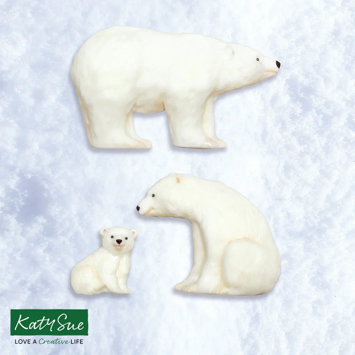 Polar Bear Family Silicone Mould-3