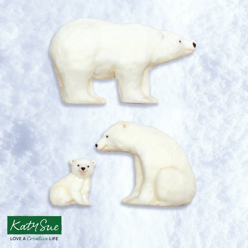Polar Bear Family Silicone Mould-3