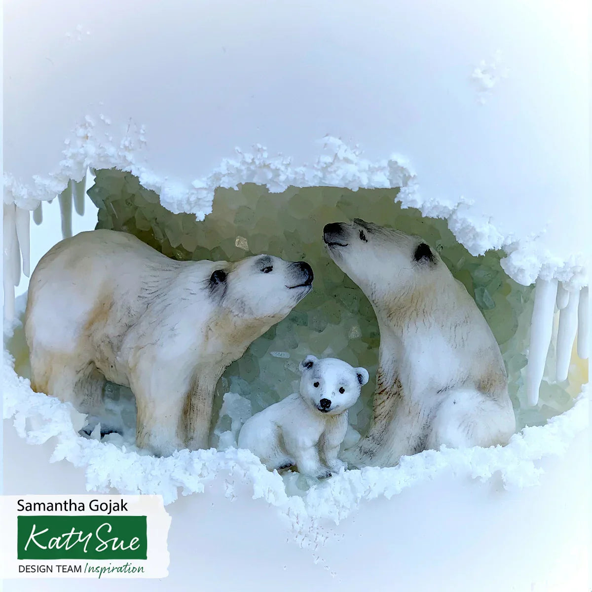 Polar Bear Family Silicone Mould-6
