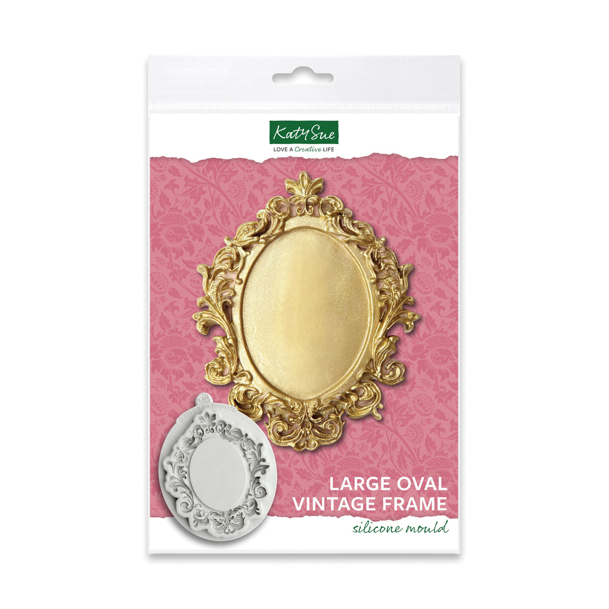 Large Oval Frame Silicone Mould-1