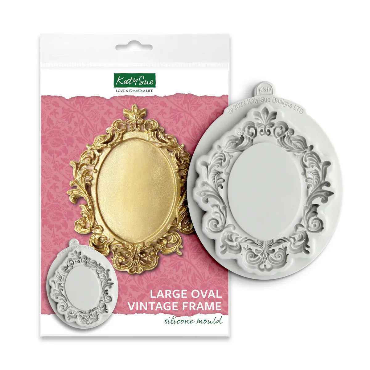 Large Oval Frame Silicone Mould-2