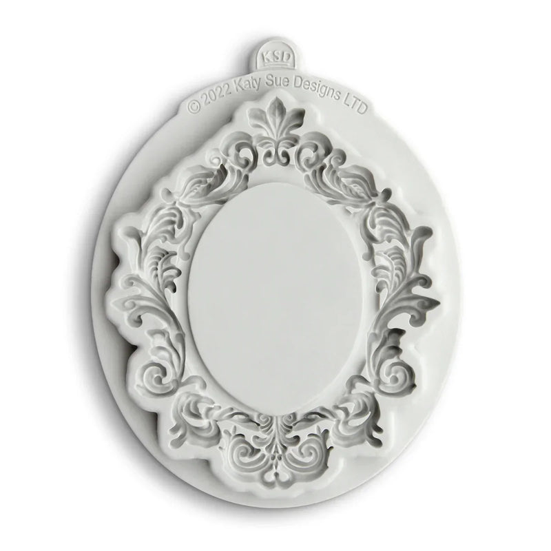 Large Oval Frame Silicone Mould-3