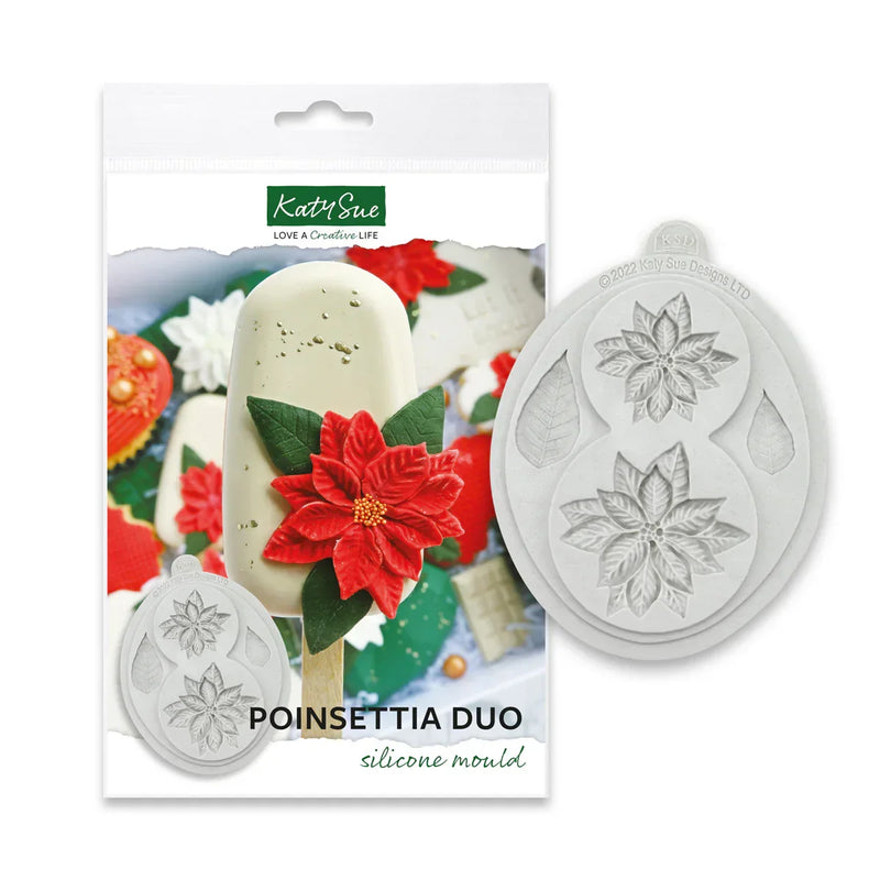 Poinsettia Duo Silicone Mould-2
