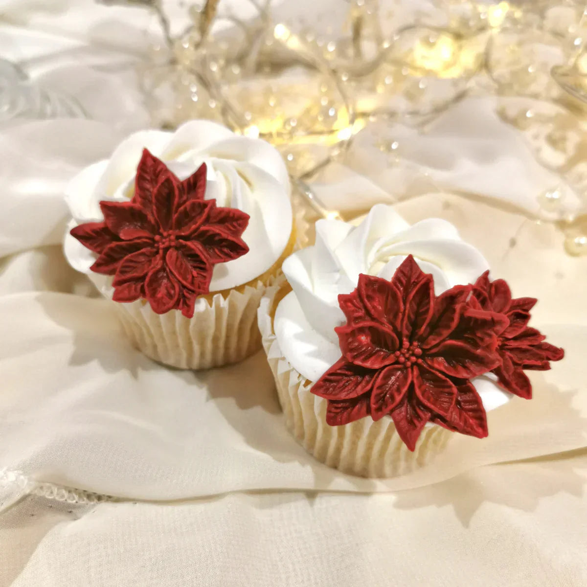 Poinsettia Duo Silicone Mould-6