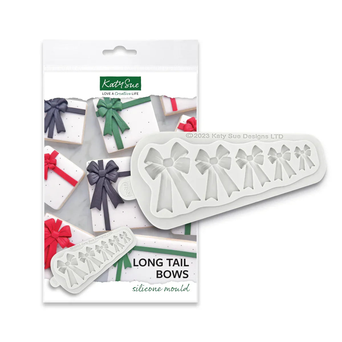 Long Tail Bows Silicone Mould-2