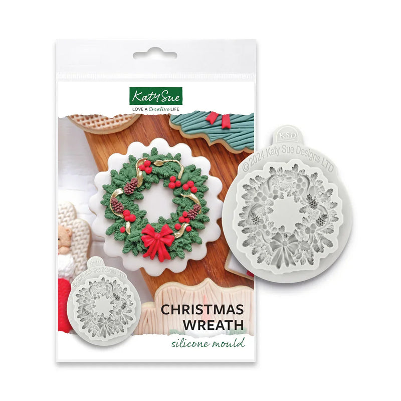 Moule en silicone Couronne de Noël-2