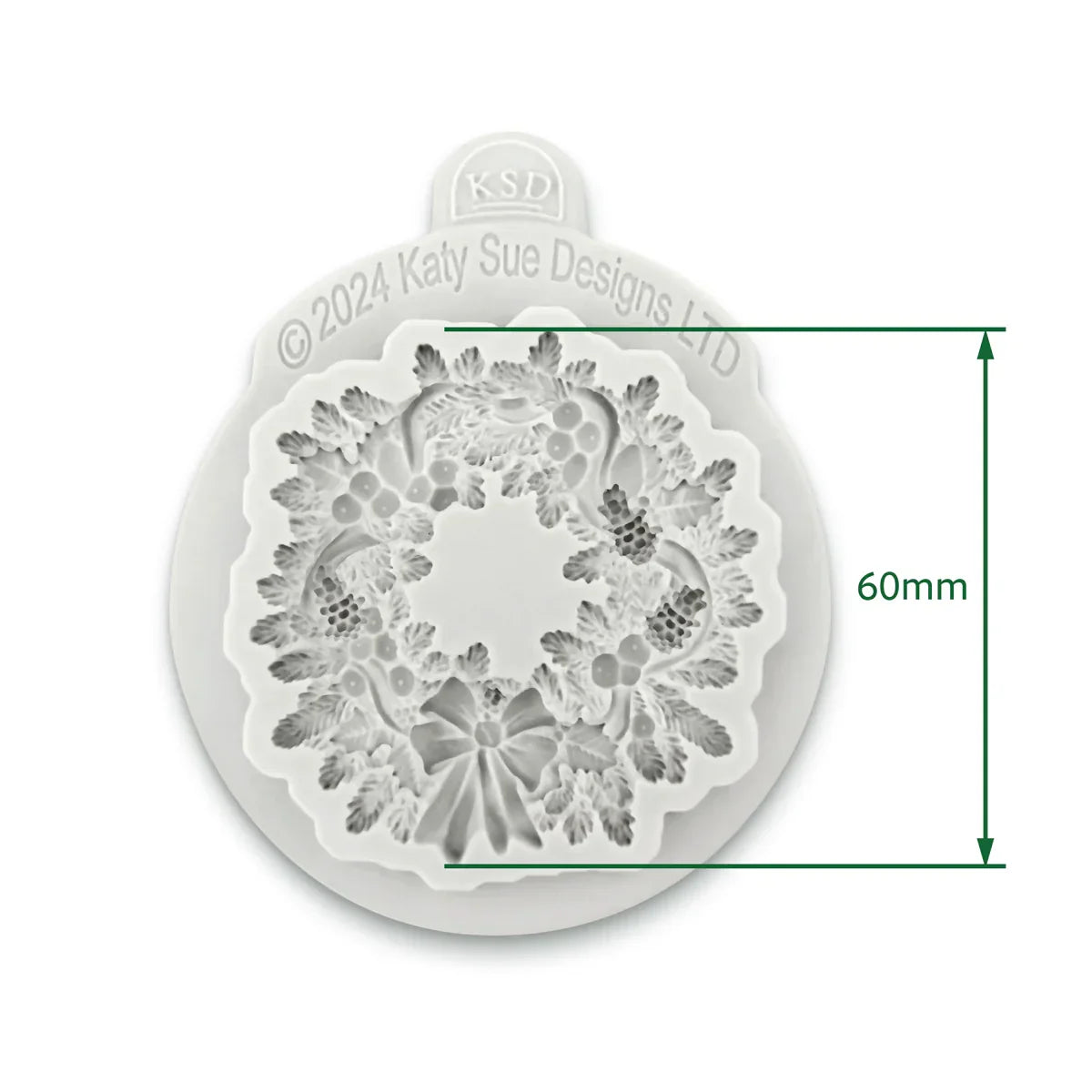 Moule en silicone Couronne de Noël-3