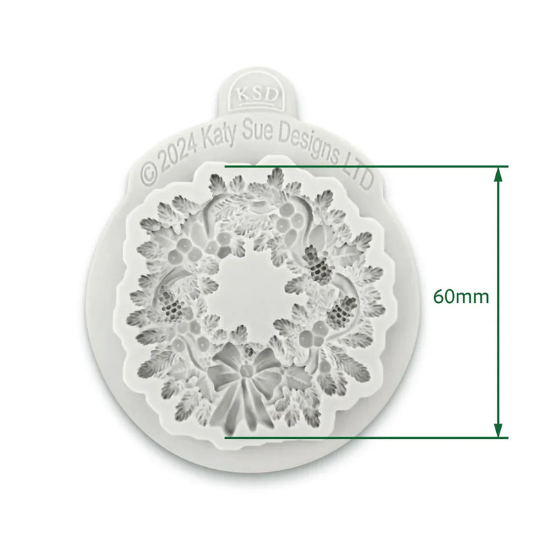 Moule en silicone Couronne de Noël-3