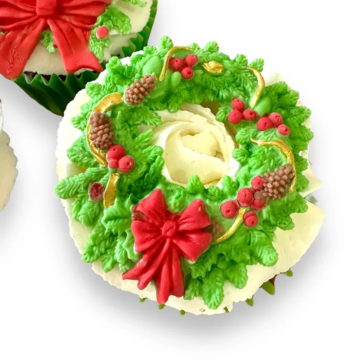 Moule en silicone Couronne de Noël-8