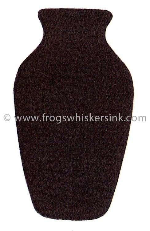 Frog's Whiskers Ink Stamps-Vase Solid Cling Mount Stamp-1