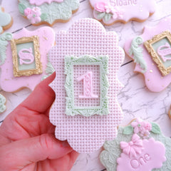 Small Vintage Frame Silicone Mould-4