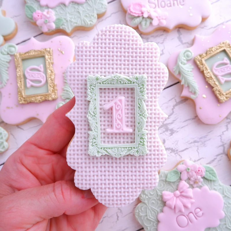 Small Vintage Frame Silicone Mould-4