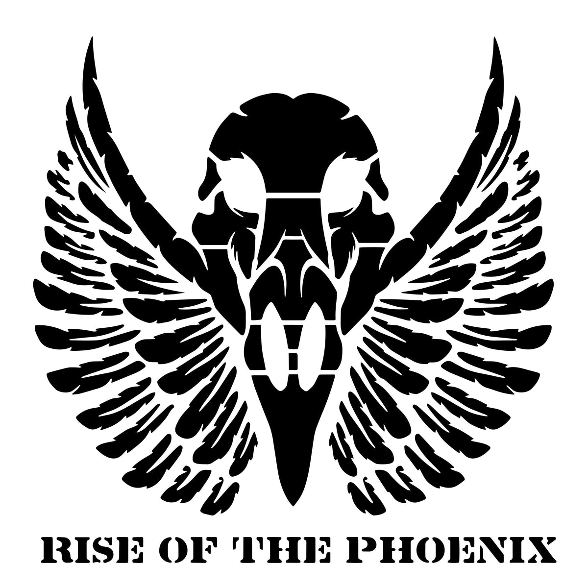 Creative Expressions Andy Skinner Rise Of The Phoenix 8 in x 8 in Stencil-3