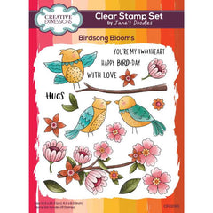 Set de sellos transparentes Creative Expressions Jane's Doodles Birdsong Blooms, 6 pulg. x 8 pulg.-1