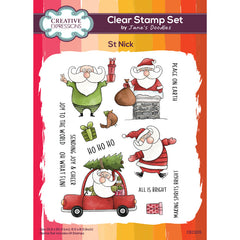 Creative Expressions Jane's Doodles St Nick 6 in x 8 in Clear Stamp Set-1