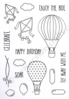Creative Expressions - Let's Fly Away Clear Stamp Set-1