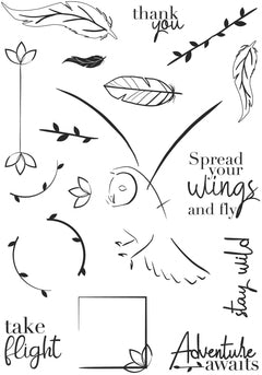 Creative Expressions Bonnita Moaby Stay Wild A5 Clear Stamp Set-5