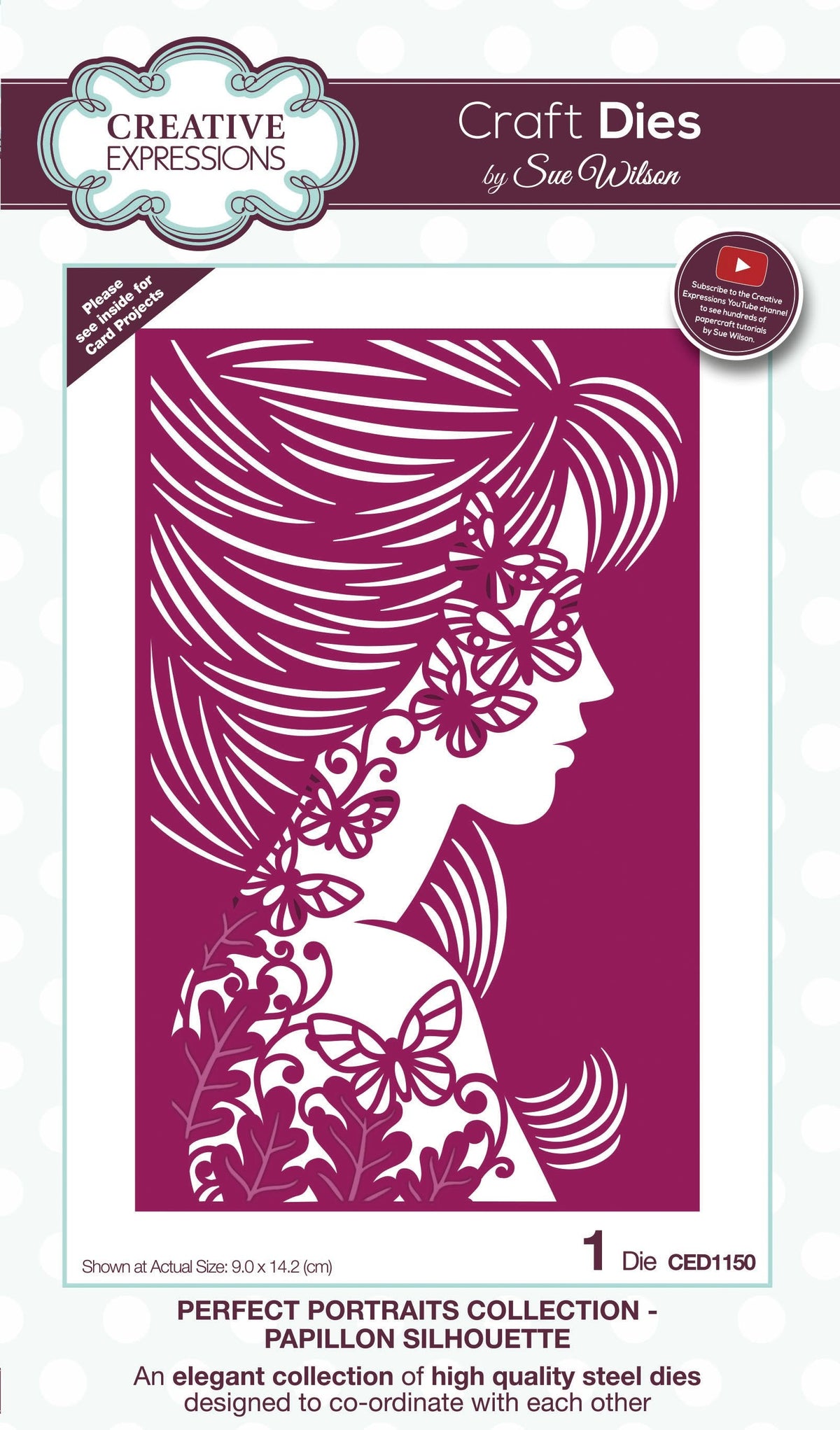 Dies by Sue Wilson Perfect Portraits Papillon Silhouette-1