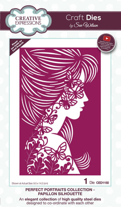 Dies by Sue Wilson Perfect Portraits Papillon Silhouette-1