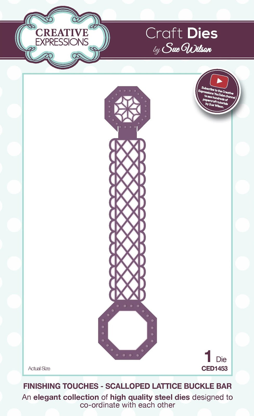 Finishing Touches Collection Scalloped Lattice Buckle Bar Die-1
