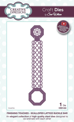Finishing Touches Collection Scalloped Lattice Buckle Bar Die-1