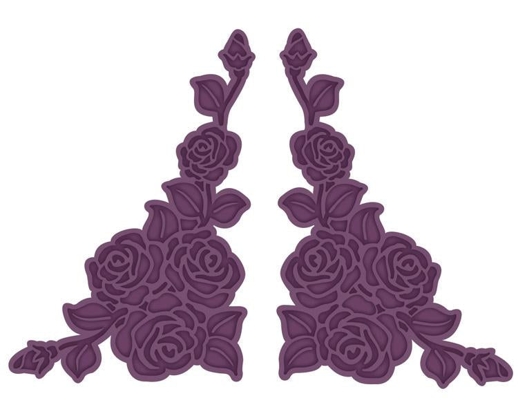 Finishing Touches Collection Rose Spray Corners Die-2