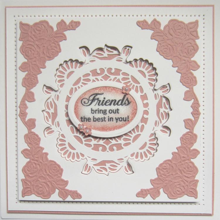 Finishing Touches Collection Rose Spray Corners Die-4