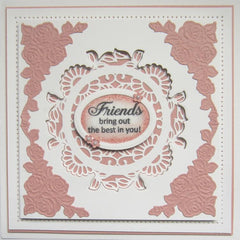 Finishing Touches Collection Rose Spray Corners Die-4