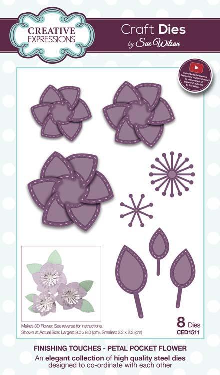 Finishing Touches Collection Petal Pocket Flower Die-1