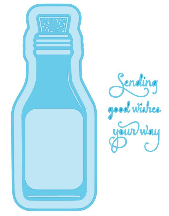 Fillables Collection Message in a Bottle Die-1
