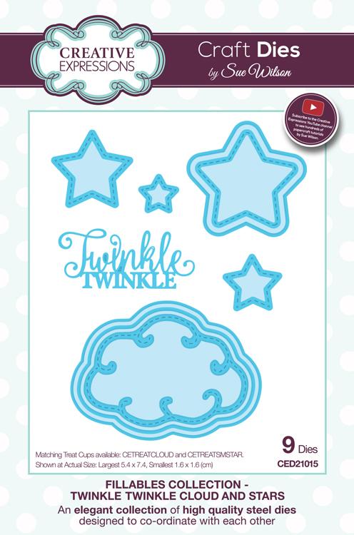 Fillables Collection Twinkle Twinkle Clouds and Stars Die-2