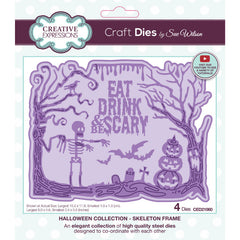Creative Expressions Sue Wilson Halloween Skeleton Frame Craft Die-1