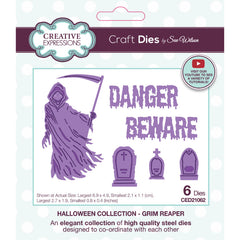 Creative Expressions Sue Wilson Halloween Grim Reaper Craft Die-1