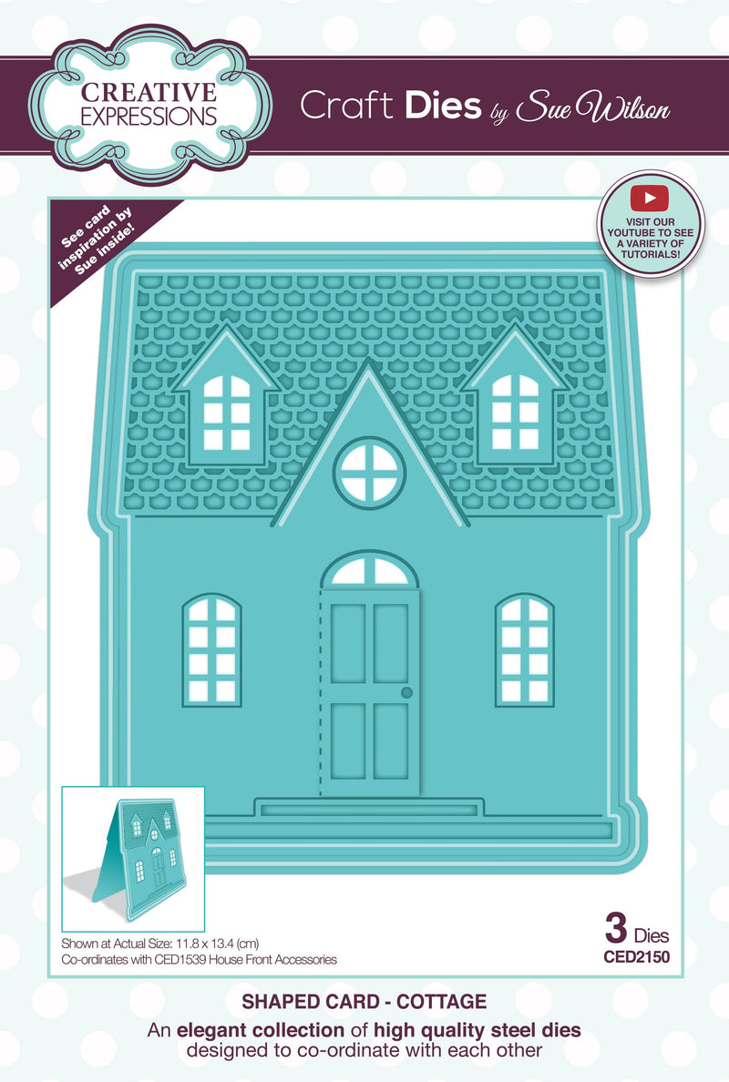 Creative Expressions Sue Wilson Shaped Cards Cottage Craft Die-1