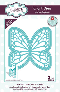 Creative Expressions Sue Wilson Shaped Cards Butterfly Craft Die-1