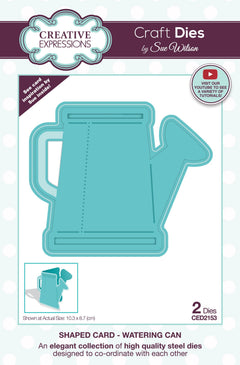 Creative Expressions Sue Wilson Shaped Cards Watering Can Craft Die-1
