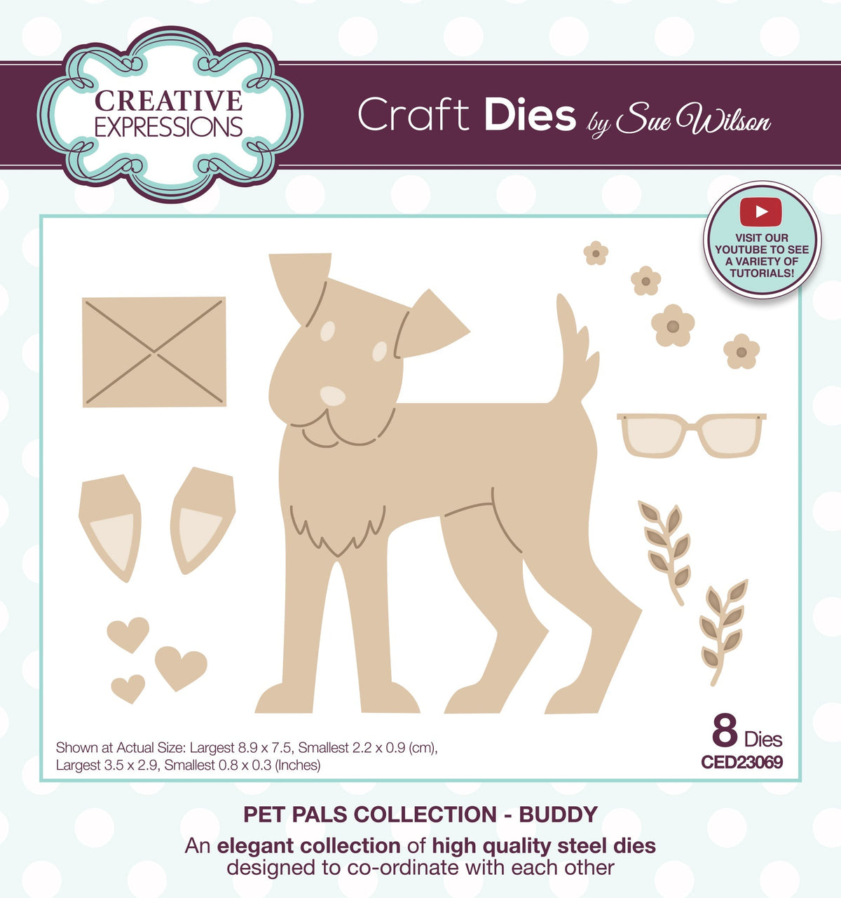 Creative Expressions Sue Wilson Pet Pals Buddy Craft Die-1